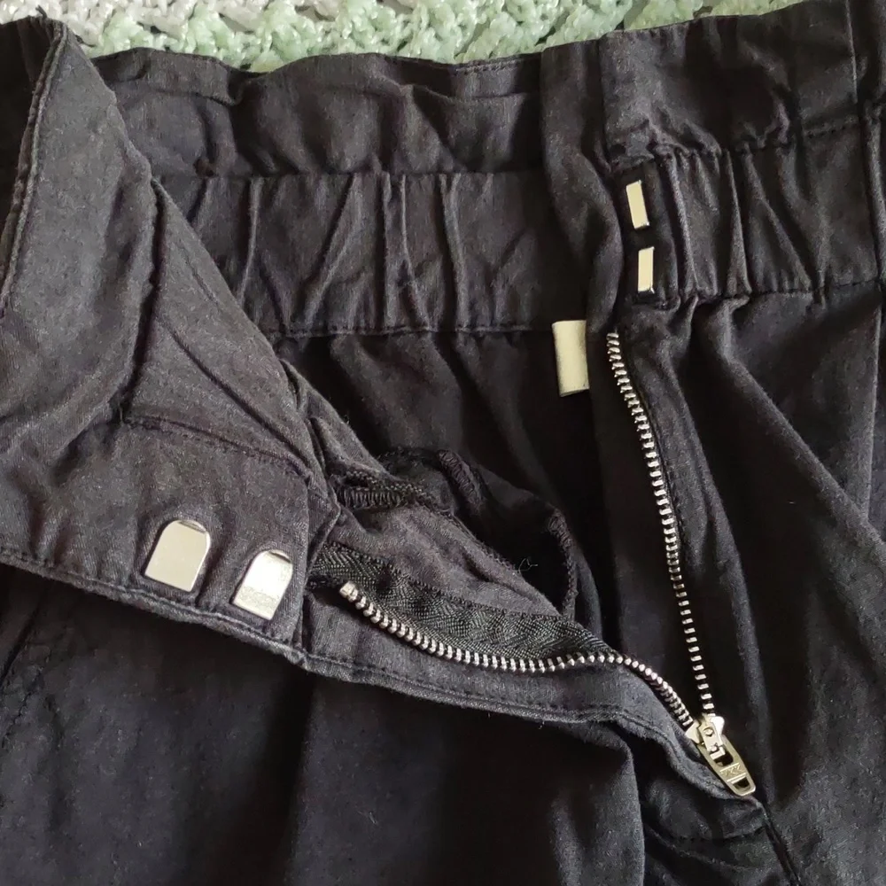 Sea New York Size 8 Kiara Light Black High Rise 100% Cotton Eyelet Shorts - Picture 6 of 16